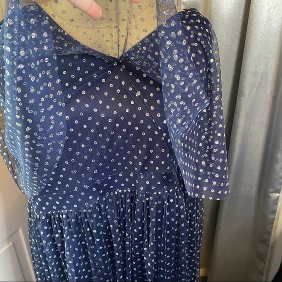 ✨candalite glitter dot mesh gown✨ - Picture 2 of 4